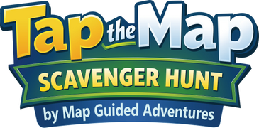 Logo for Tap the Map Scavenger Hunt by Map Guided Adventures.