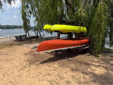 Canoes and Kayaks on the Beach