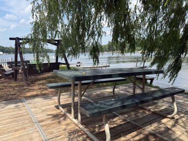 Private Picnic Table on a Deck