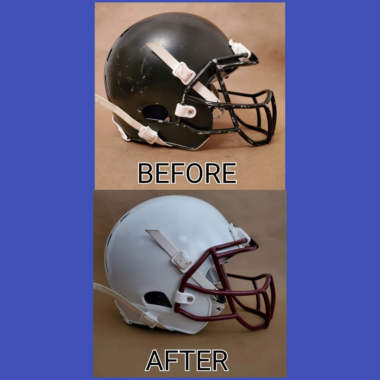 before and after helmet pictures