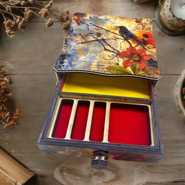Handrafted Art Jewelry boxes