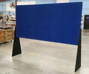Blue Fabric Panel Horizontal