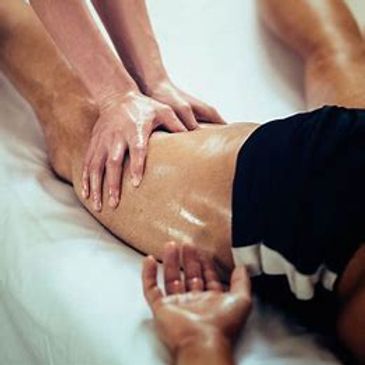 Med Spa Professional Doing Sports Massage to a Customer