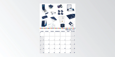 A3 fold to A4 calendars can be custom printed and used as marketing material or gifts.