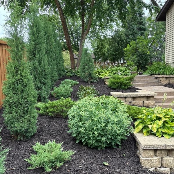 Mulch Install by HammerTime Landscaping LLC in Stillwater, MN.