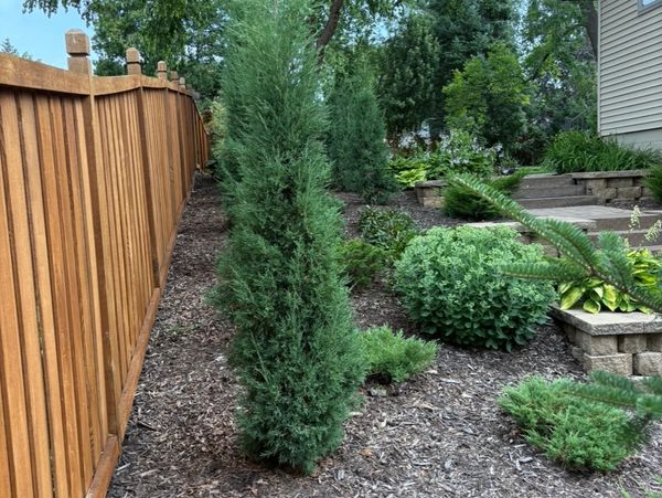 Mulch install by HammerTime Landscaping LLC in Stillwater, MN.