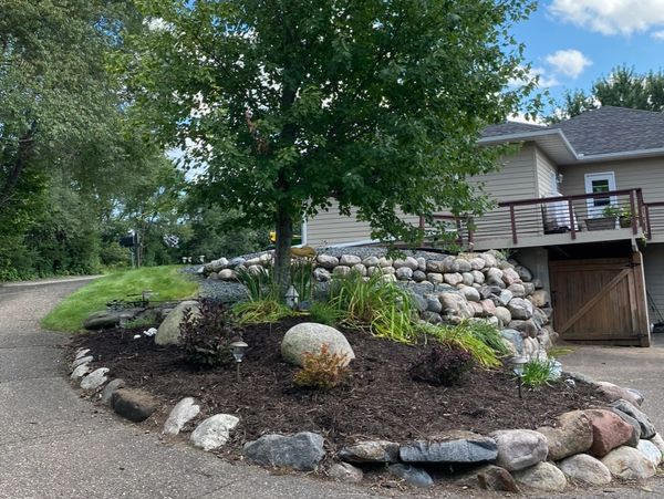 Landscaping project by HammerTime Landscaping LLC in Hudson, WI.
