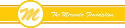 Logo of The Miranda Foundation with a yellow 'm' and text.