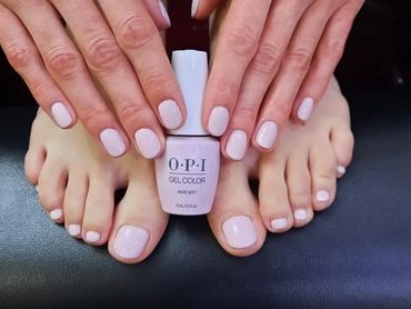OPI pedicure and manicure