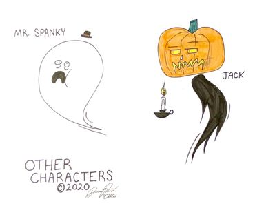 Jack is supposed to be a ghastly guardian of the cemetery