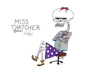 She is the afterlife's receptionist