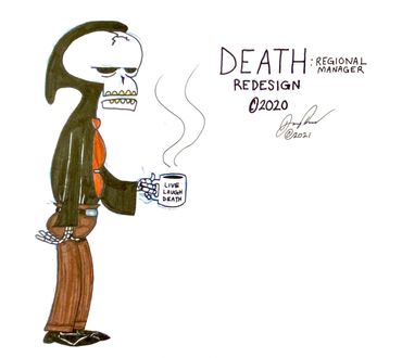 Death has the role of guiding the spirits to what lies beyond after they figure out who they were in