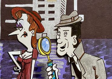 From left to right: Cynthia Croftwell (investigation consultant), Detective Baily (studio detective)