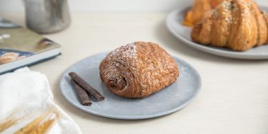 Bread And Salt Bakehouse, 3455 Semenyk Court Mississauga, Ontario, Canada, 
chocolate croissant