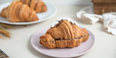 Bread And Salt Bakehouse, 3455 Semenyk Court Mississauga, Ontario, Canada, 
Nutella croissant