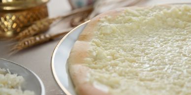 Bread And Salt Bakehouse, 3455 Semenyk Court Mississauga, Ontario, Canada, 
Plain cheese manousheh