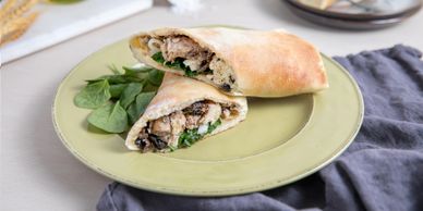 Bread And Salt Bakehouse, 3455 Semenyk Court Mississauga, Ontario, Canada, 
chicken and mushroom mel