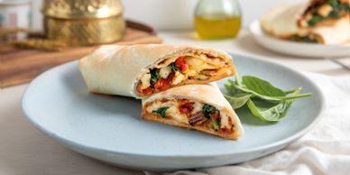 Bread And Salt Bakehouse, 3455 Semenyk Court Mississauga, Ontario, Canada, 
Grilled haloumi wrap