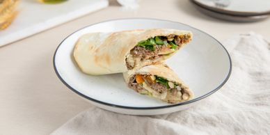 Bread And Salt Bakehouse, 3455 Semenyk Court Mississauga, Ontario, Canada, 
lahm and cheese wrap