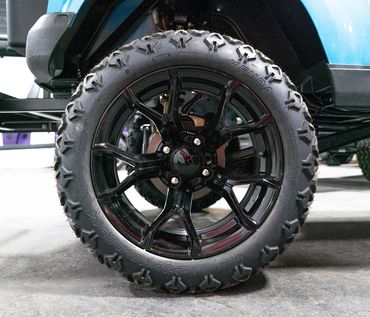 14" Premium Alloy Rims, 22" All Terrain Tires, 4 Wheel Disk Brakes