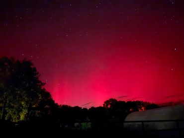 Image of the Aurora Borealis or northern lights taken on an I-phone, 11/11/2025.