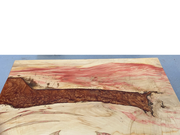 Box Elder coffee table with epoxy river.