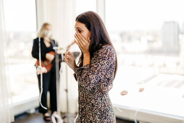 Wedding proposal at Hotel X, Toronto