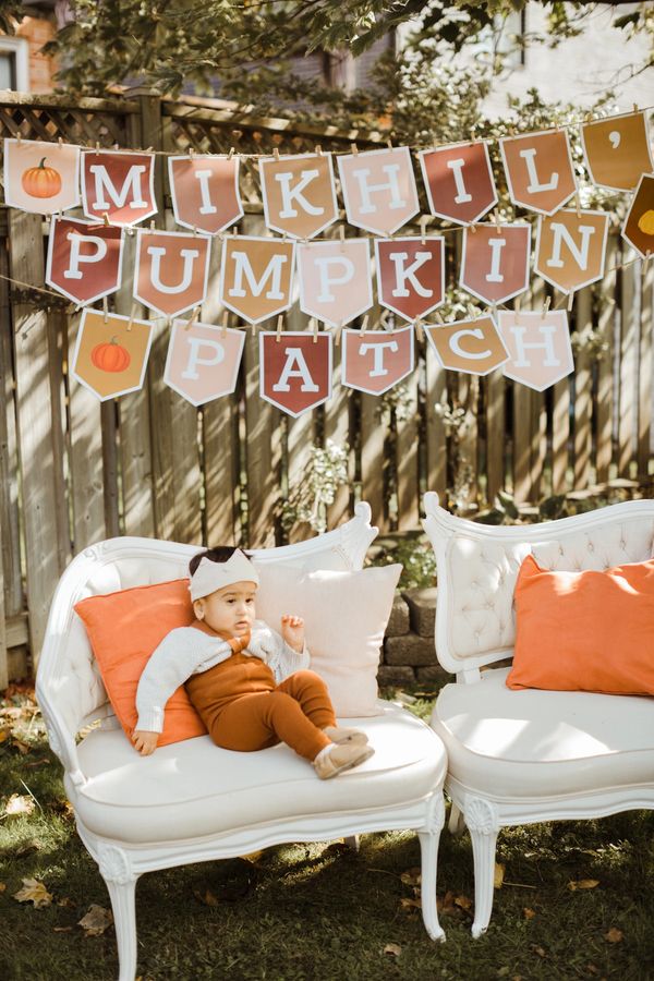 Pumpkin Patch theme event, 1st Birthday