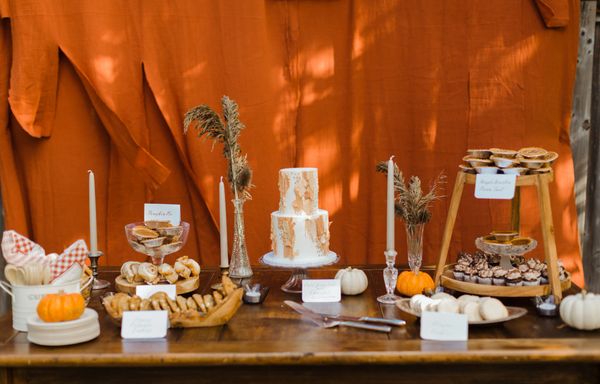 Pumpkin Patch theme event dessert table