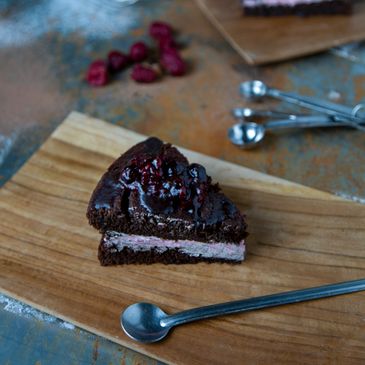 torta de chocolate a base de plantas