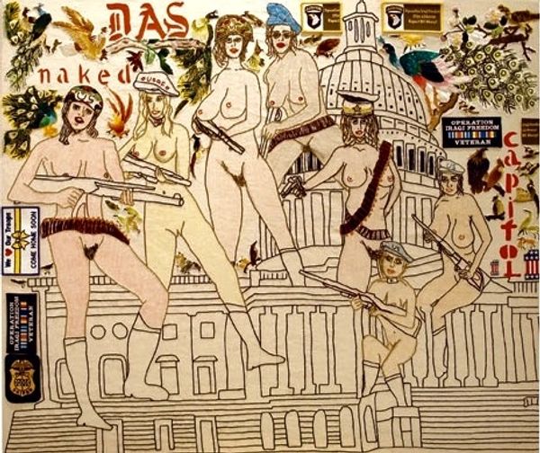 Das naked Capitol embroidery by eve eurydice