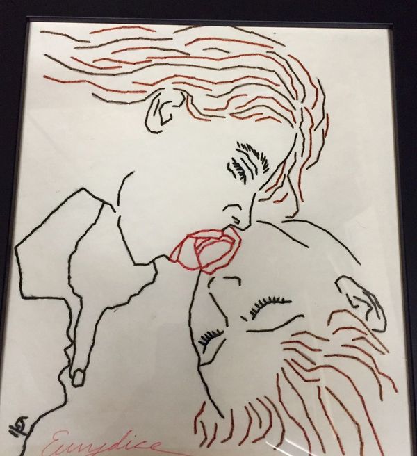 French kiss embroidery by eve eurydice