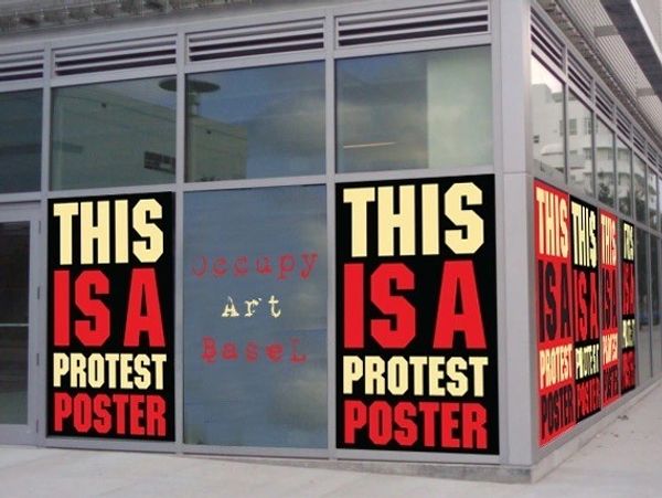 Occupy art basel protest by eve eurydice