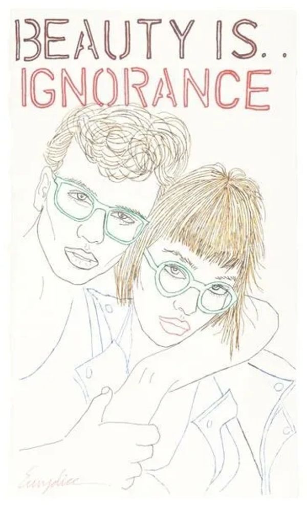 WE, THE PEOPLE: IN THE LINE OF BEAUTY 6 embroidery by eve eurydice