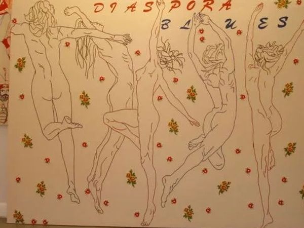 DIASPORA BLUES embroidery by eve eurydice