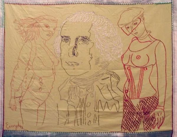 GEORGE WASHINGTON embroidery by eve eurydice