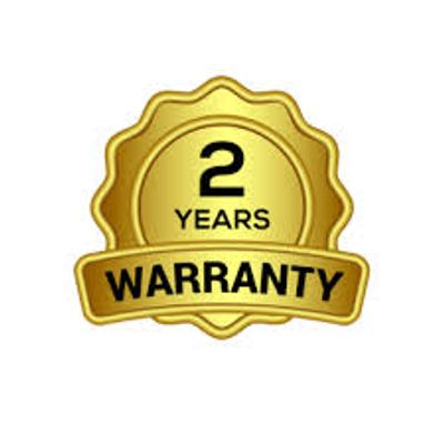 Gold badge showing 2 years warranty.