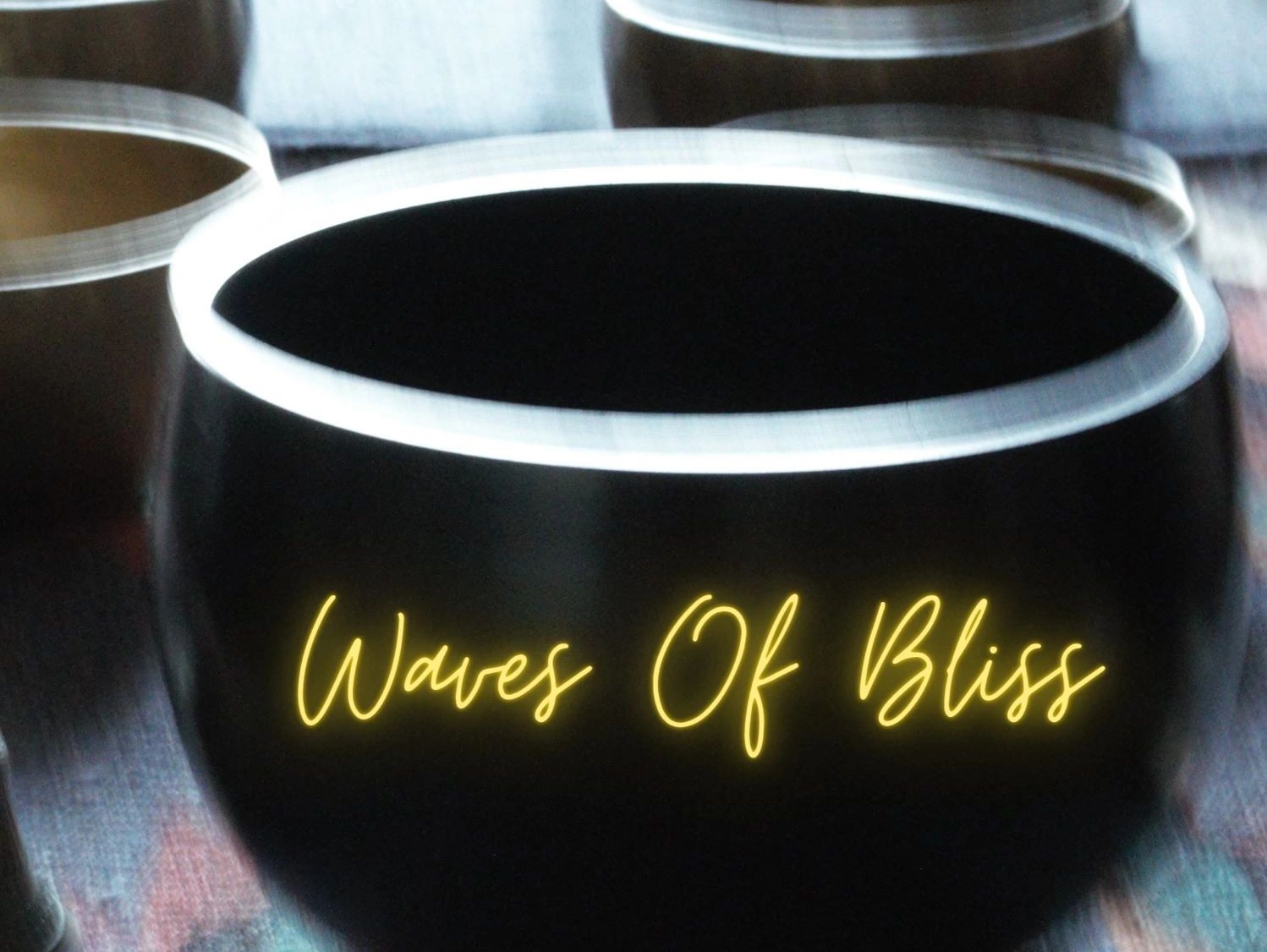 Waves of Bliss logo on Antique Singing Bowls