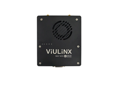 Viulinx black device with fan and logo.