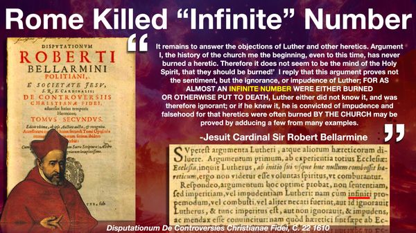 cardinal bellarmine cites infintie