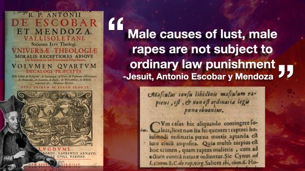 meme containing historical evidence for the jesuit point