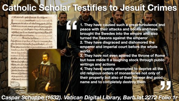 meme containing historical evidence for the jesuit point