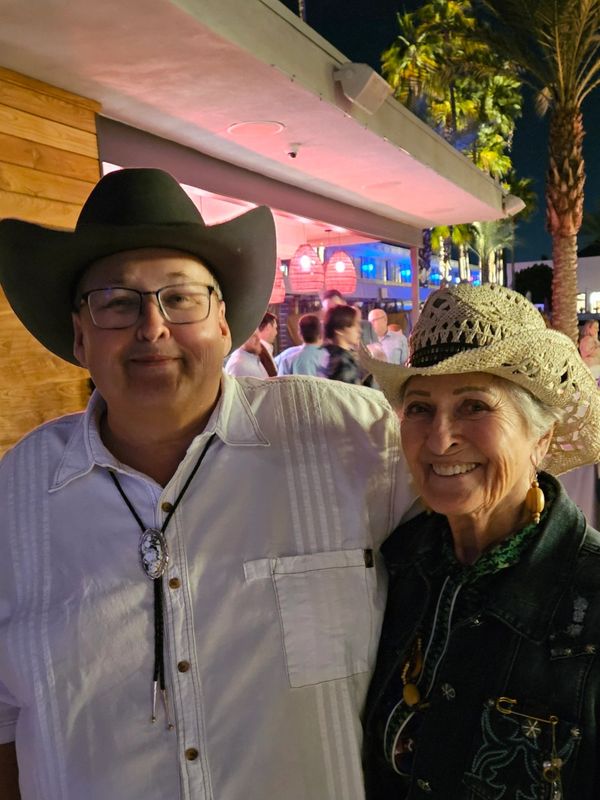 Tom and Mom at Bryan and Emilys Wedding party.