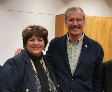 with former Mexican President, Vicente Fox