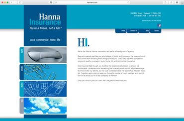 Hanna Insurance Website
