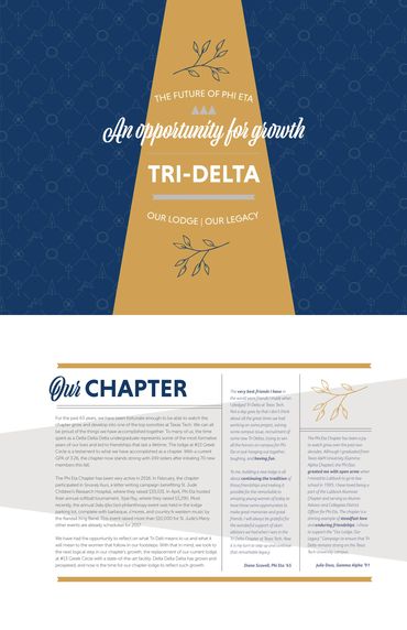 Delta Delta Delta Fundraiser Brochure