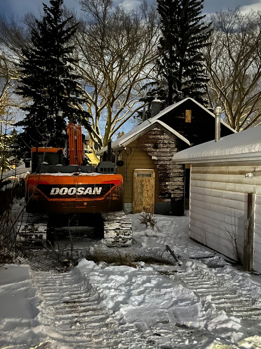 Winter Edmonton Demolition all year round for Asbestos Demolition Services.