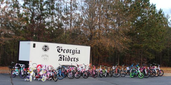 Bicycles provided by the Georgia Riders for Christmas.