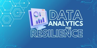 3D illustration of a computer monitor displaying charts and graphs, with the text 'Data Analytics fo