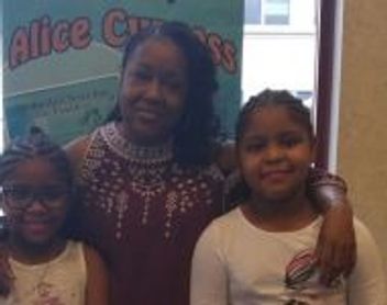 Alice with 2 children